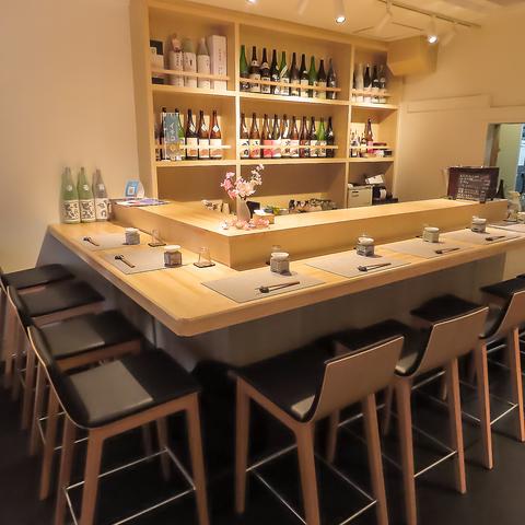 日本酒と小鉢 はやし