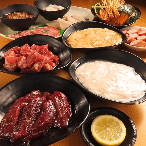 ホルモンとジンギスカンの 将や