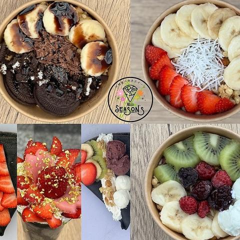 竹炭クレープ＆アサイーボール京都嵐山シーズンズ