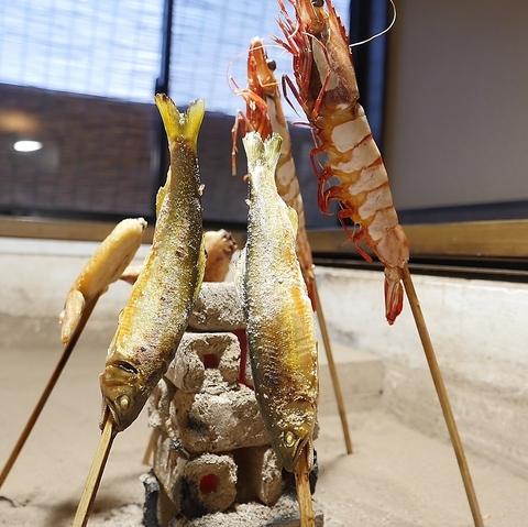 個室囲炉裏焼き 水流見 つるみ 