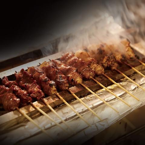 ホルモン串焼き丸高