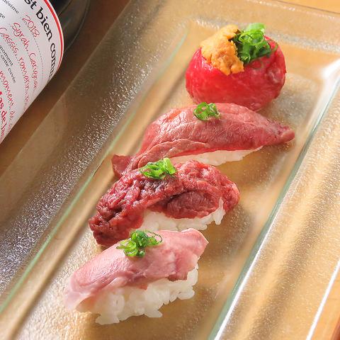 肉酒場 炙り肉寿司 菊岡精肉店 着席部